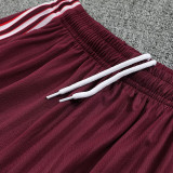 25/26  Bayern Maroon Retro Training Short Suit （直纹）