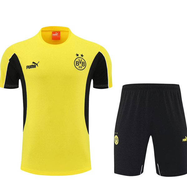 25/26  Dortmund Yellow Training Short Suit(黑边）
