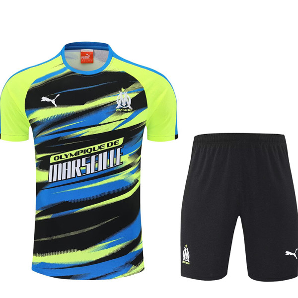 25/26  Marseille Fluorescent Green Training Short Suit(荧光绿）