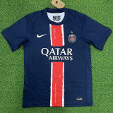 24/25 PSG Home  Fans Soccer Jersey(With stars)(前带星）
