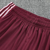 25/26  Bayern Maroon Retro Training Short Suit （直纹）