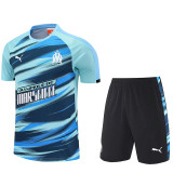25/26  Marseille Lake Blue Training Short Suit(湖蓝）