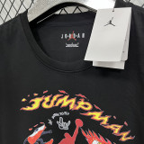 2025 T267 Jordan Fire New Edition  Pure Cotton  Black T-shirt