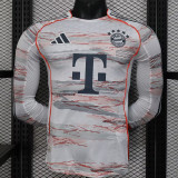25/26  Bayern Away Player Version  Long Sleeve  Soccer Jersey（长袖）