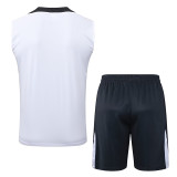 25/26  CHE White Tank top and shorts suit#D2573