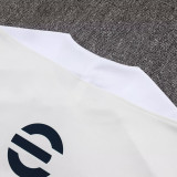 25/26   INT White Grey Half Pull Tracksuit #B2541 (半拉链)
