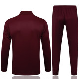 25/26  Ajax 125th Anniversary Edition Maroon Half Pull Tracksuit #B2540 (半拉链)