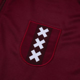 25/26  Ajax 125th Anniversary Edition Maroon Half Pull Tracksuit #B2540 (半拉链)