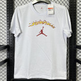2025 T266 Jordan Fire  Edition  Pure Cotton  White T-shirt
