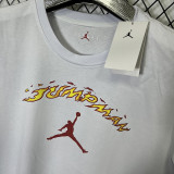 2025 T266 Jordan Fire  Edition  Pure Cotton  White T-shirt