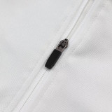 25/26   INT White Grey Half Pull Tracksuit #B2541 (半拉链)