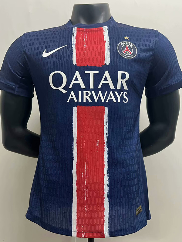 24/25 PSG Home  Player Version Soccer Jersey(With stars)\(前后带星)