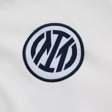 25/26   INT White Grey Half Pull Tracksuit #B2541 (半拉链)
