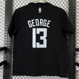 2025 T263 Clippers  GEORGE # 13  Pure Cotton  Black T-shirt