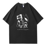 2025 PSG Coach Commemorative Edition Black  pure cotton T-shirt(纯棉 ）