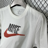 2025 T254 NK White  Pure Cotton  Blue T-shirt