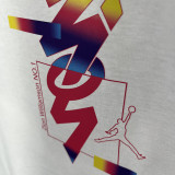 2025 T246 Flying Man White  Pure Cotton  Blue T-shirt(小标）