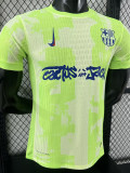 24/25 BAR Third Co branded advertisement  Player Version Soccer Jersey(胸前蓝色字）
