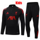 25/26 LIV Black Half Pull Kids Tracksuit  (童装、半拉链)
