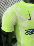 24/25 BAR Third Co branded advertisement  Player Version Soccer Jersey(胸前蓝色字）