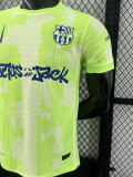 24/25 BAR Third Co branded advertisement  Player Version Soccer Jersey(胸前蓝色字）