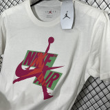 2025 T249 Flying Man White  Pure Cotton  Blue T-shirt
