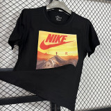 2025 T257 Mountaini NK Black  Pure Cotton  Blue T-shirt