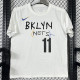2025 T252  Nets IRVING # 11 NK White  Pure Cotton  Blue T-shirt