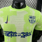 24/25 BAR Third Co branded advertisement  Player Version Soccer Jersey(胸前蓝色字）