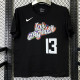 2025 T263 Clippers  GEORGE #13 NK Black  Pure Cotton  Blue T-shirt