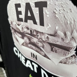 2025 T247 Hamburger ETA NK Black  Pure Cotton  Blue T-shirt