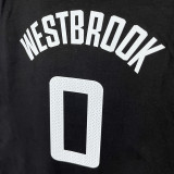 2025 T262 Clippers  WESTBROOK #0 NK Black  Pure Cotton  Blue T-shirt