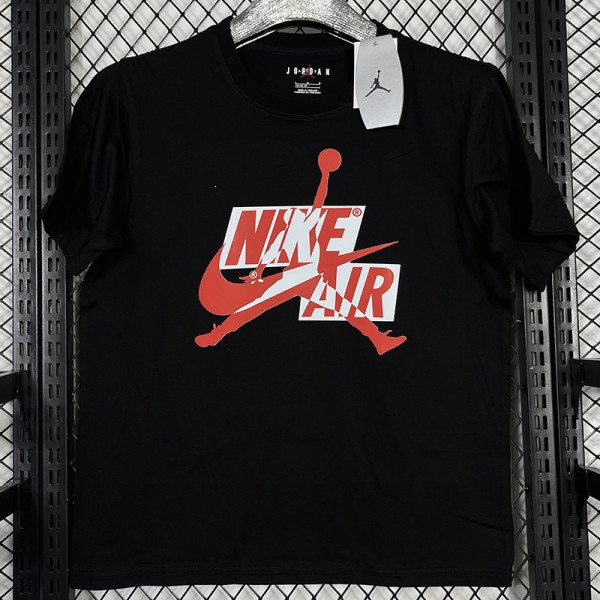 2025 T249 Flying Man Black  Pure Cotton  Blue T-shirt