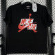 2025 T249 Flying Man Black  Pure Cotton  Blue T-shirt