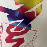 2025 T246 Flying Man White  Pure Cotton  Blue T-shirt(小标）