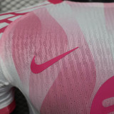 25/26 BAR  Special Edition Pink Player Version Soccer Jersey(粉胸花）