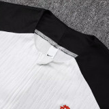 25/26 LIV White & Black Half Pull Tracksuit #B1004(半拉链\黑肩)