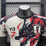 25/26 Japan（Y-3)Black Dragon Edition Beige  Player Version  Soccer Jersey
