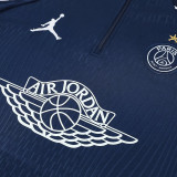 25/26  PSG Royal Blue Half Pull Tracksuit #B2516 (半拉链)