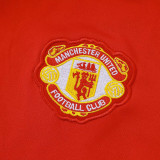 25/26 Man Utd Red  Half Pull Tracksuit #B2511 (半拉链)