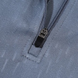 24/25 INT Grey  Half Pull  Kids tracksuit  (童装、半拉链、)