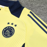 24/25  Ajax Yellow Half Pull  Kids tracksuit (半拉链、童装)