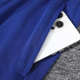 24/25 INT Blue   Half Pull  Kids tracksuit  (童装、半拉链、)