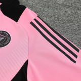 24/25 Inter Miami Pink Half Pull  Kids tracksuit  (童装、半拉链)