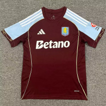 25/26  Aston Villa Home Fans Soccer Jersey