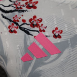 25/26 Japan White Fox Plum Blossom  Player Version  Soccer Jersey