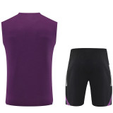 25/26 Man Utd  Purple Tank top and shorts suit