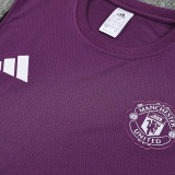 25/26 Man Utd  Purple Tank top and shorts suit