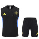 25/26 Man Utd  Black Tank top and shorts suit