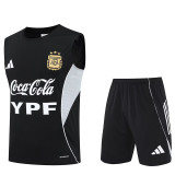 25/26  Argentina Black Tank top and shorts suit